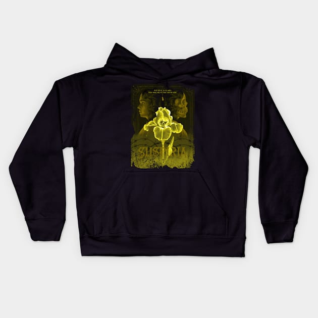 Gothic Glamour Suspirias Movie Tees, Embrace the Sinister Beauty of the Supernatural Dance Academy Kids Hoodie by king's skeleton